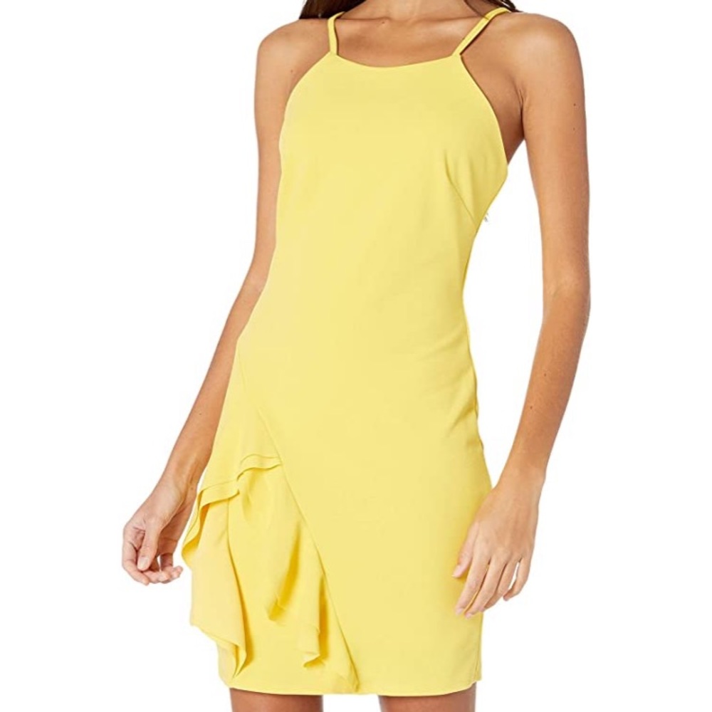 Bebe | Asymmetrical Ruffle Dress